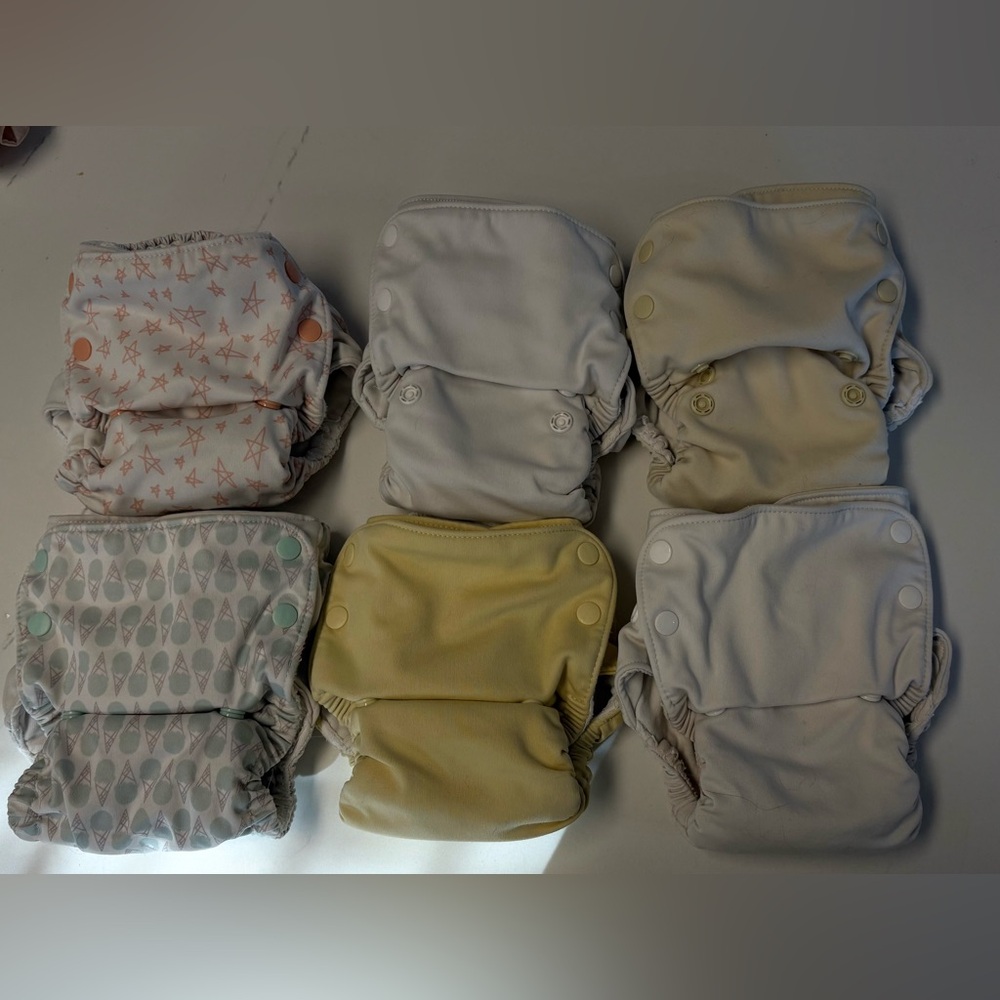 6 Grovia AIO cloth diapers